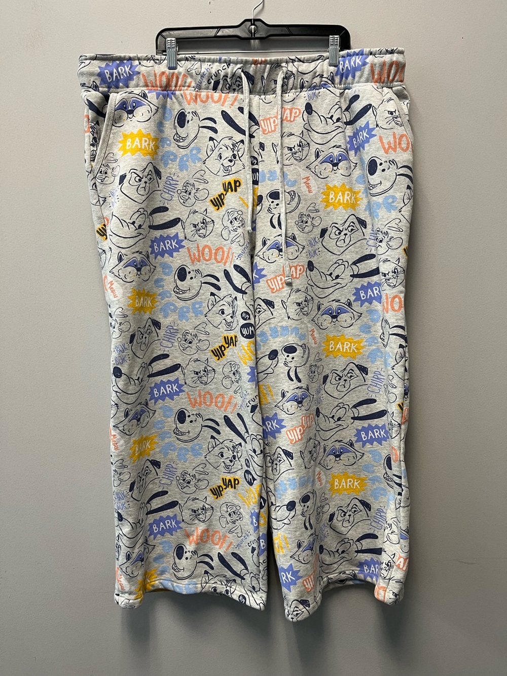Disney Critter Pets Heavyweight Organic Cotton Wide Leg Cropped Sweatpants 1X
